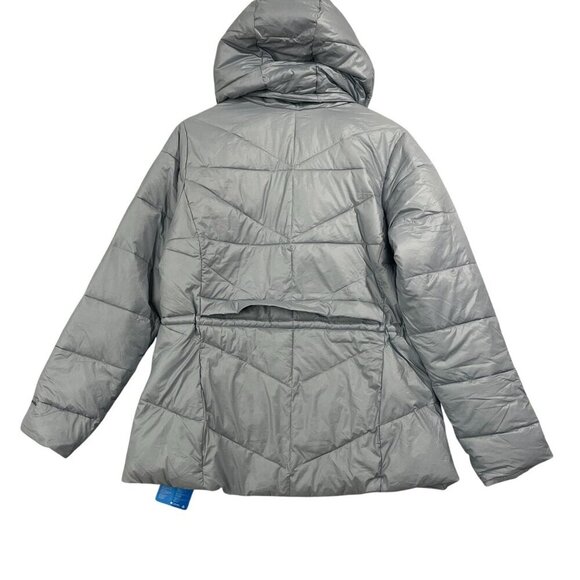 NEW Columbia Womens L Omni-Shield Insulated Puffer Jacket With Hood Gray - Picture 2 of 12